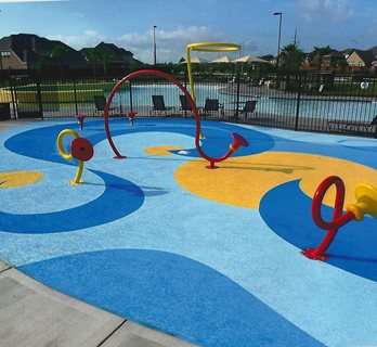 splash pad coating