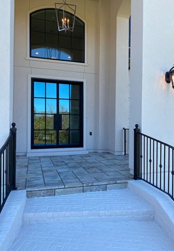 stamped concrete porch Brentwood