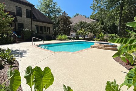 Pool deck coating installed by Sundek of Nashville