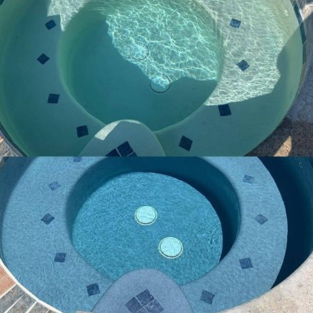 before and after spa finish