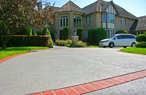 Classic Texture, Brick Runners, Bone White With Brick Red Runners, Brentwood Tn
Driveways
SUNDEK of Nashville
