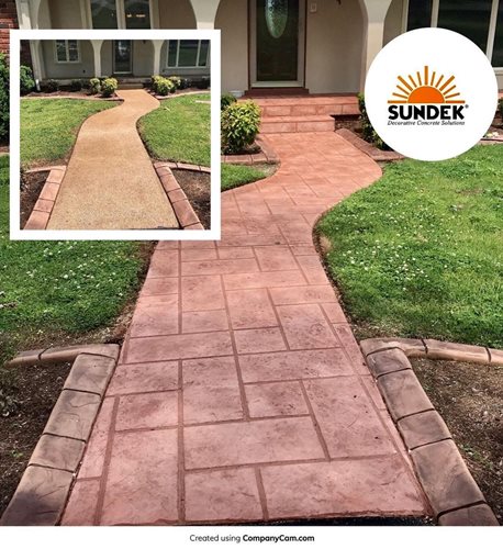 Sunstamp Before _ After Terra Cotta Stain(hendersonville, Tn)
Walkways & Stairs 
SUNDEK of Nashville
