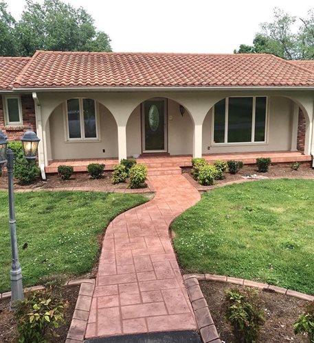 Sunstamp Walkway _ Patio Terra Cotta Stain (hendersonville Tn)
Walkways & Stairs 
SUNDEK of Nashville
