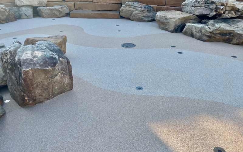 SunPlay splash pad safety surface Nashville