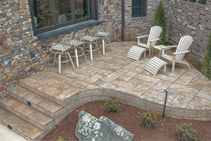 stamped concrete patio